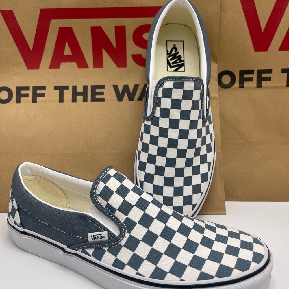 Vans Men’s Classic Slip-On
Color Theory Checkerboard Sneakers 
VN000DAHRV2